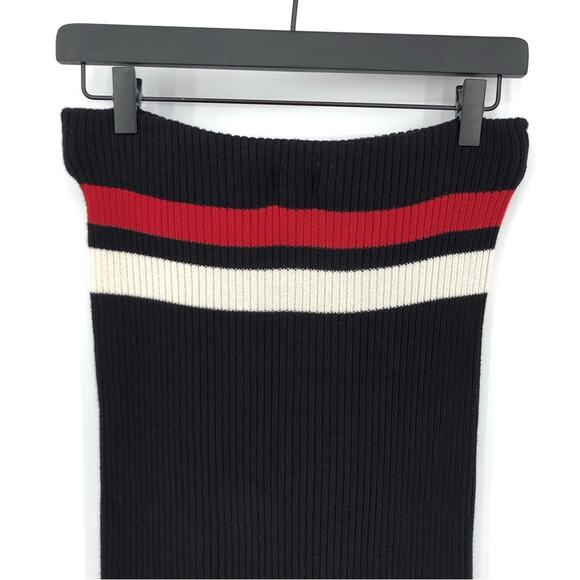 OSKLEN Striped Knit Skirt Black Red White Yellow M - Picture 9 of 10